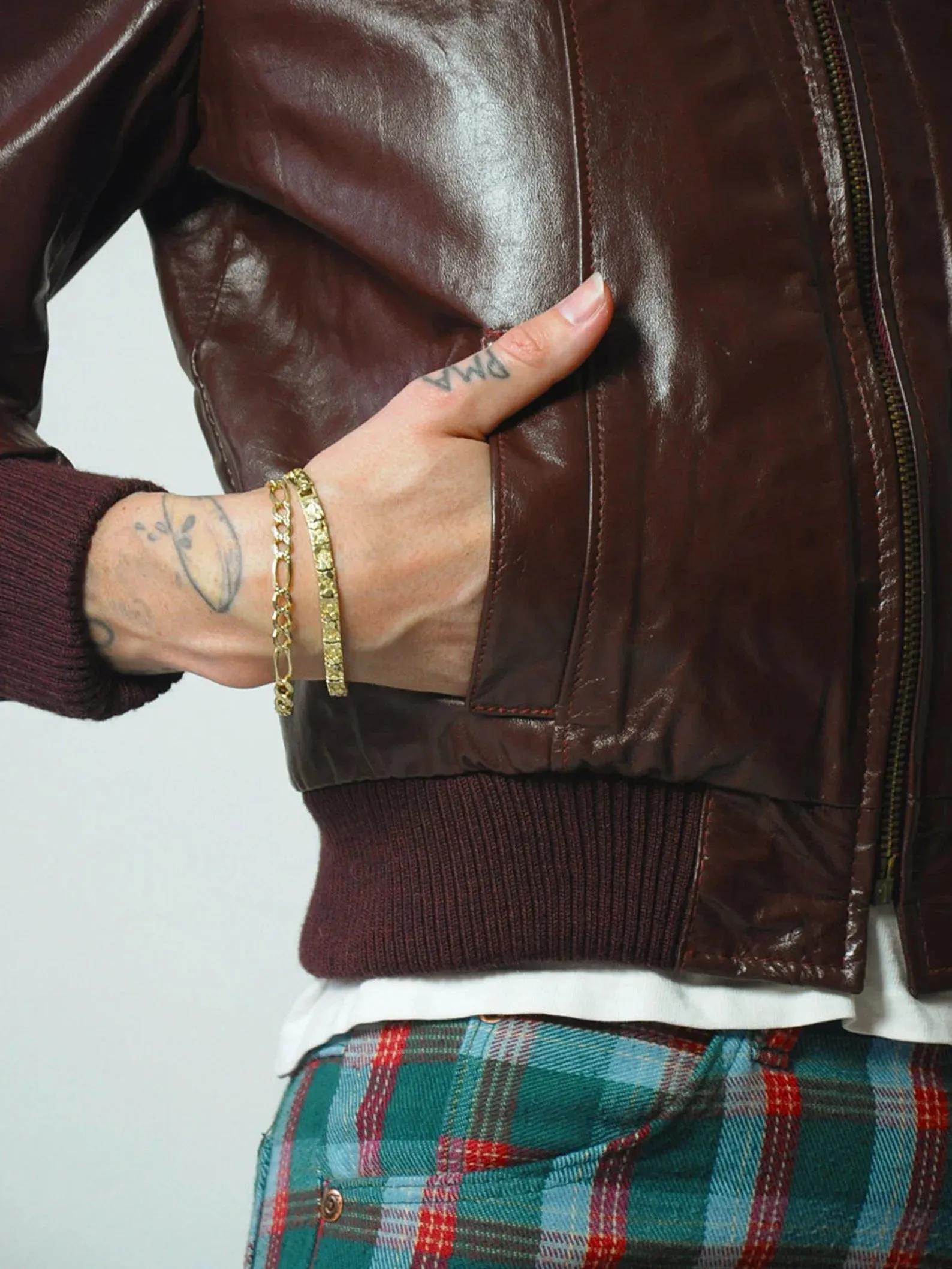 1980's Leather Bomber Jacket