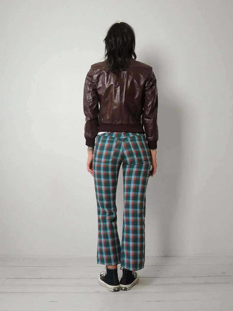 1980's Leather Bomber Jacket