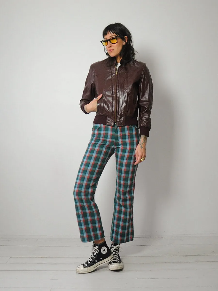 1980's Leather Bomber Jacket
