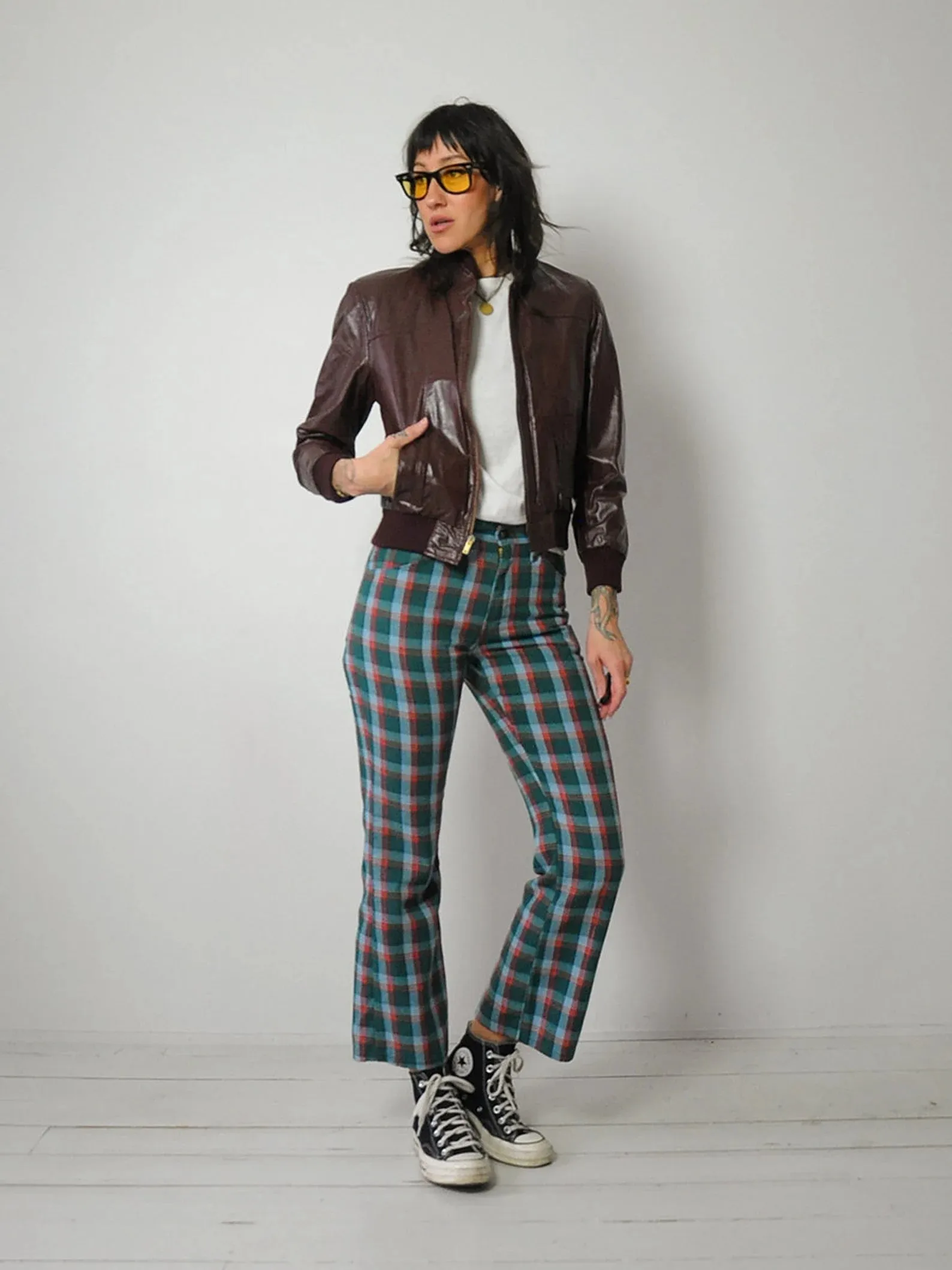 1980's Leather Bomber Jacket