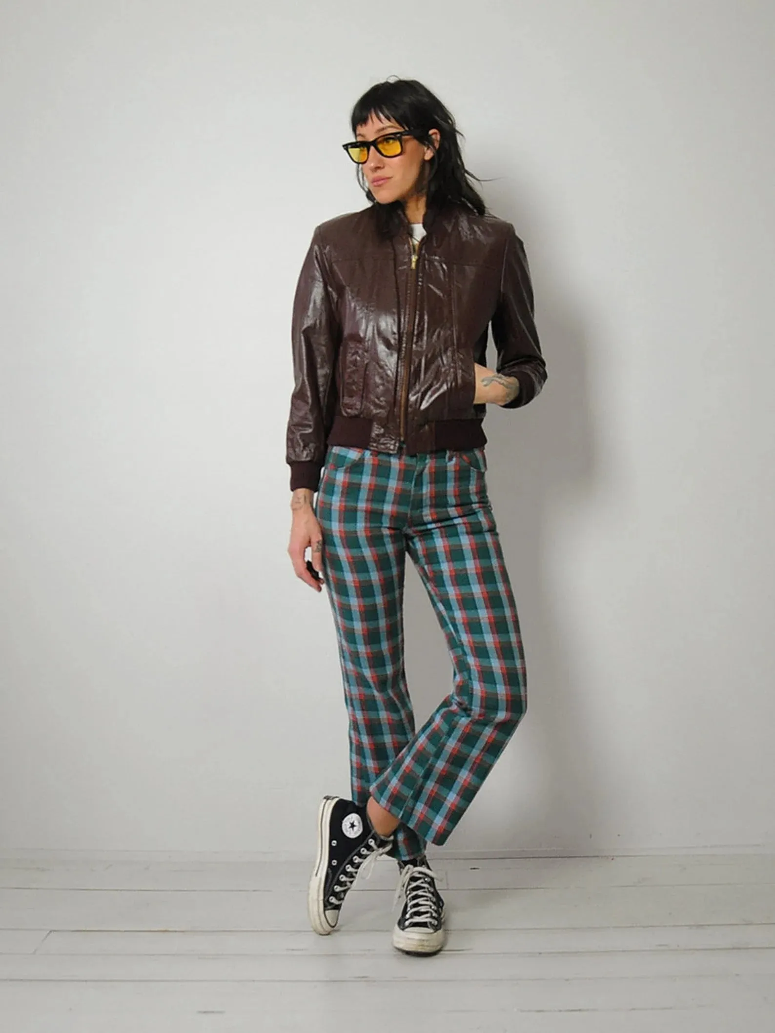 1980's Leather Bomber Jacket