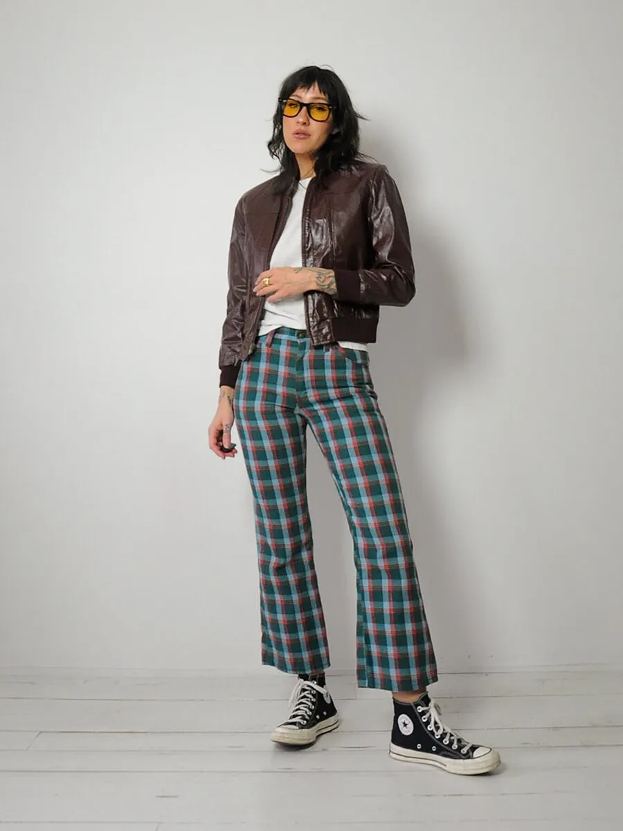 1980's Leather Bomber Jacket