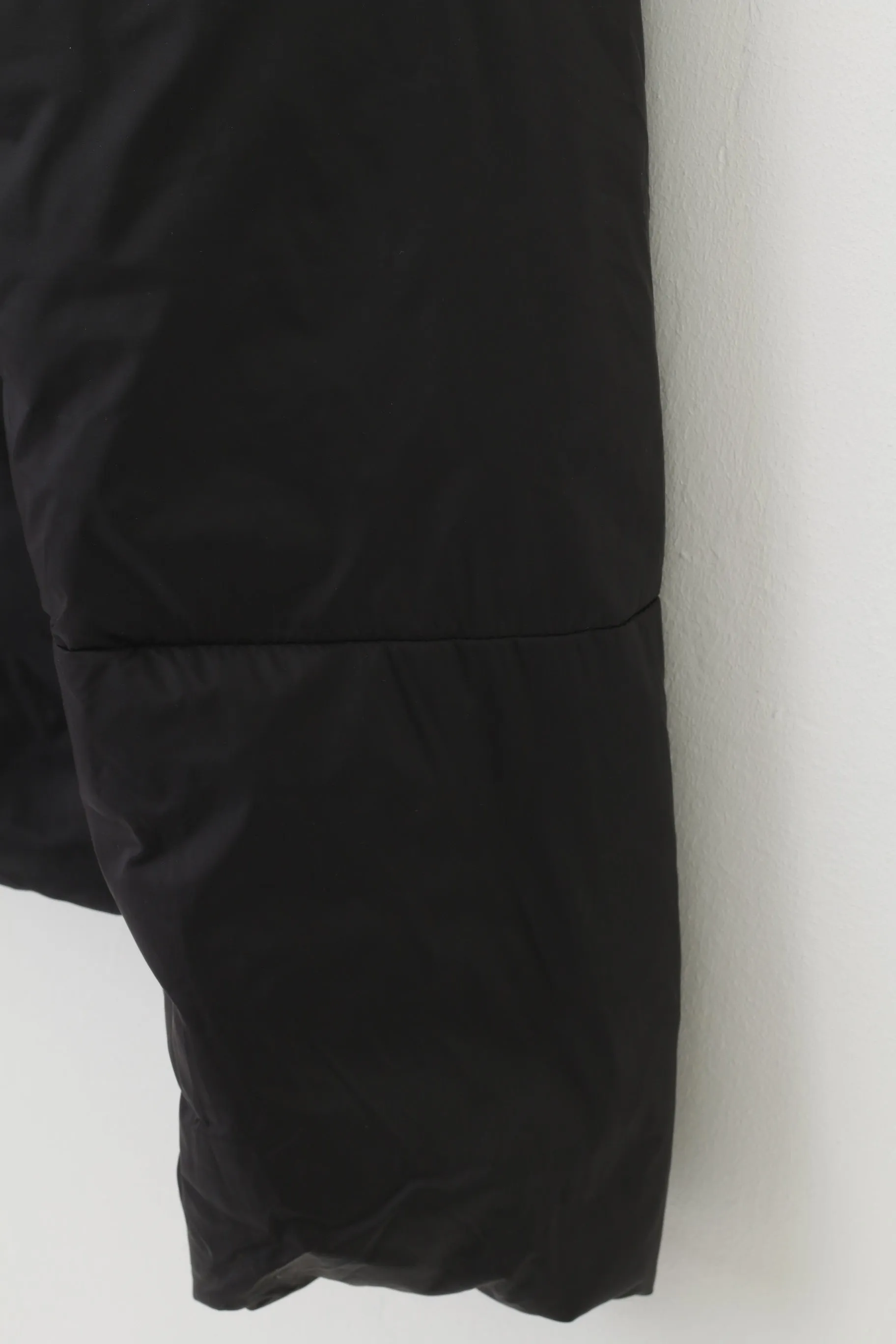 Barbour International Woman 12 38 M Jacket Black Padded Full Zipper Nylon Waterproof Top