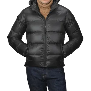 Black Nylon Ripstop Down Padded Budd Jacket