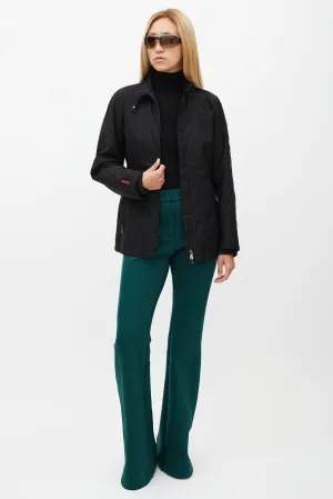 Black Padded Zip Jacket