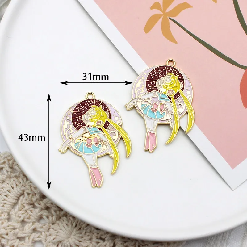 Cartoon Acrylic Beautiful Girl Earrings