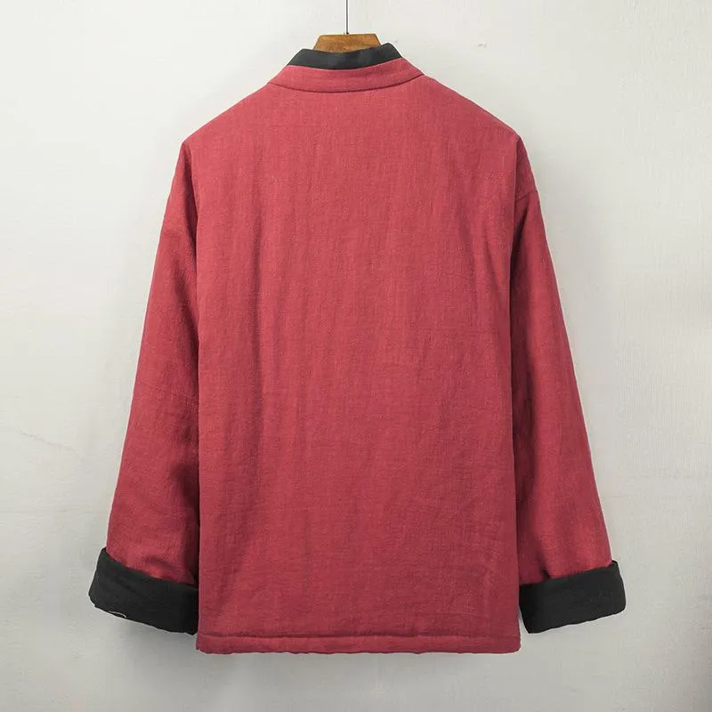 Cotton and linen Hanfu cotton-padded jacket