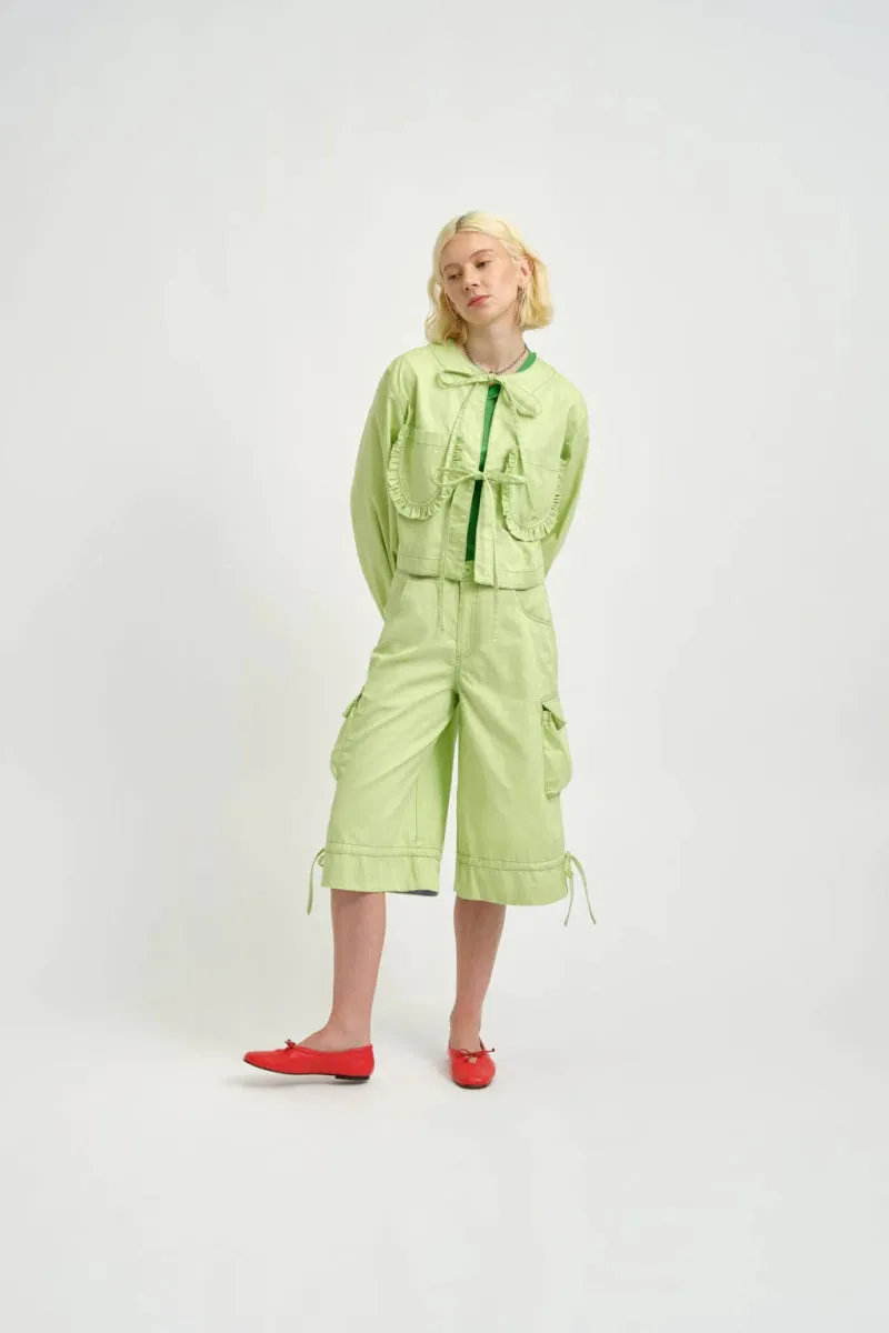Eliza Faulkner Carrie Jacket (Pistachio Green Twill)