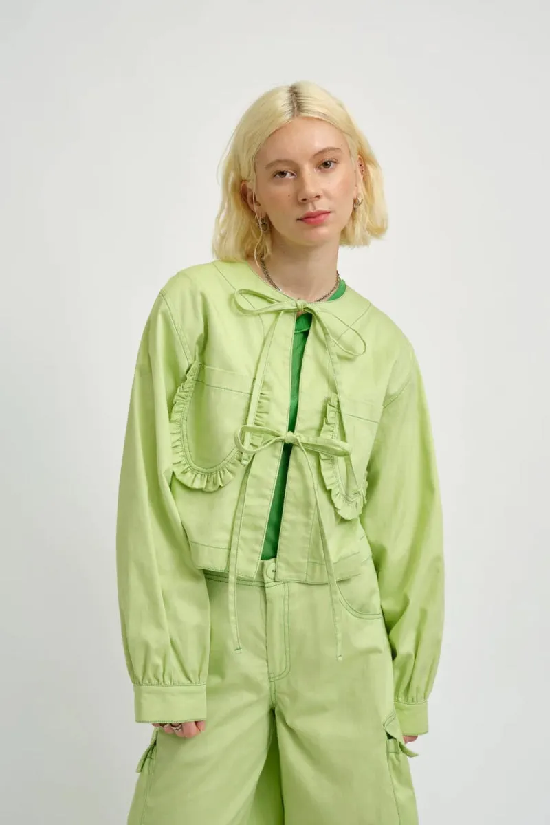 Eliza Faulkner Carrie Jacket (Pistachio Green Twill)