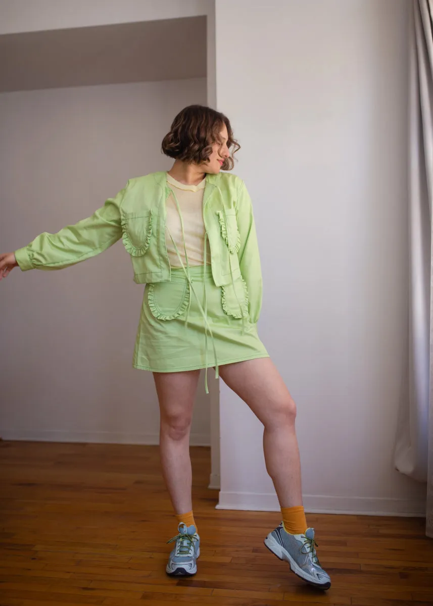 Eliza Faulkner Carrie Jacket (Pistachio Green Twill)