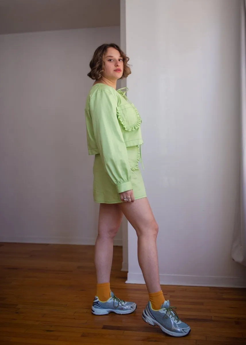 Eliza Faulkner Carrie Jacket (Pistachio Green Twill)