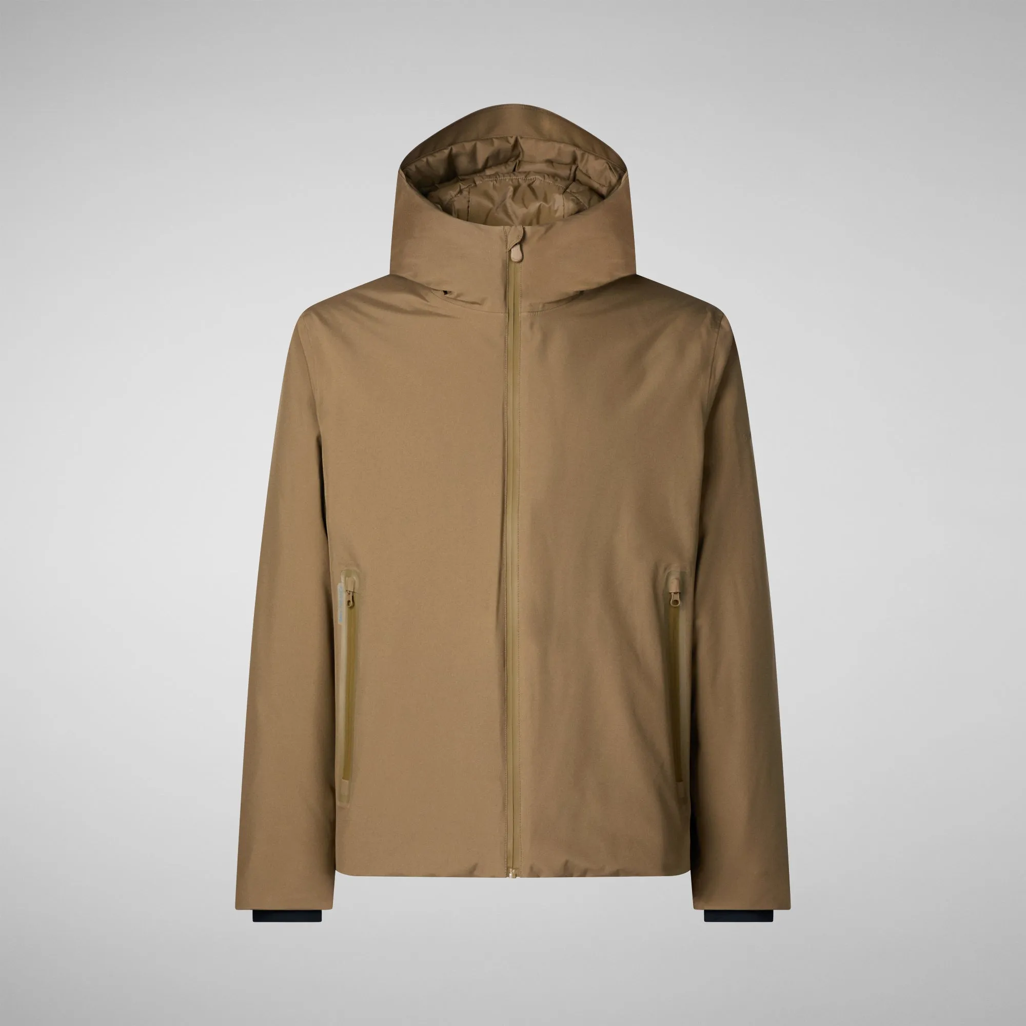Man's animal free jacket Flynn in husk green