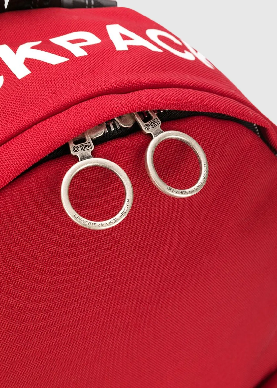 OFF-WHITE: QUOTE BACKPACK [RED]