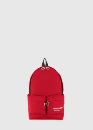 OFF-WHITE: QUOTE BACKPACK [RED]