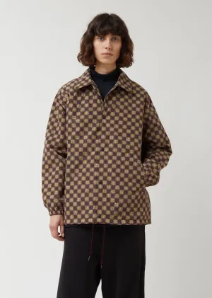 Poly Taffeta Print Coach Jacket