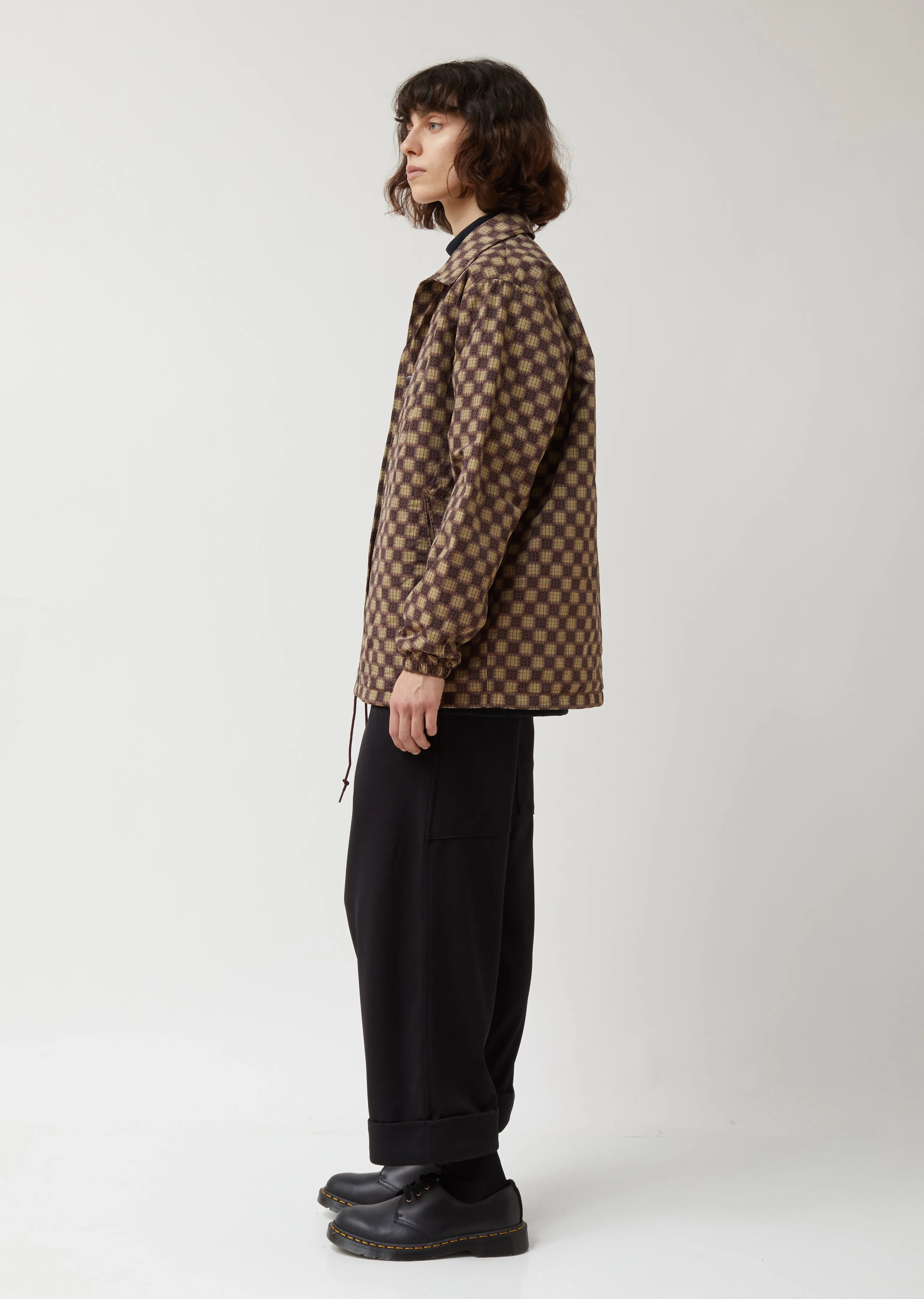 Poly Taffeta Print Coach Jacket