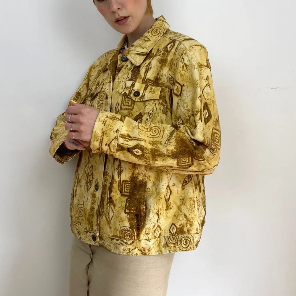 Printed Denim Jacket - MEDIUM