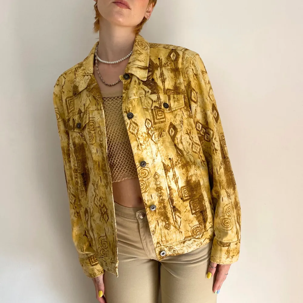 Printed Denim Jacket - MEDIUM