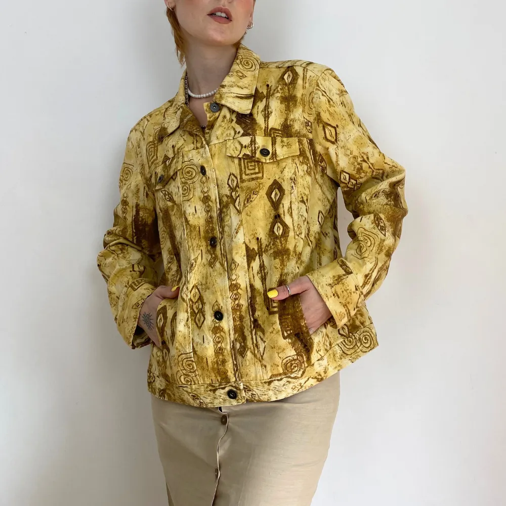 Printed Denim Jacket - MEDIUM