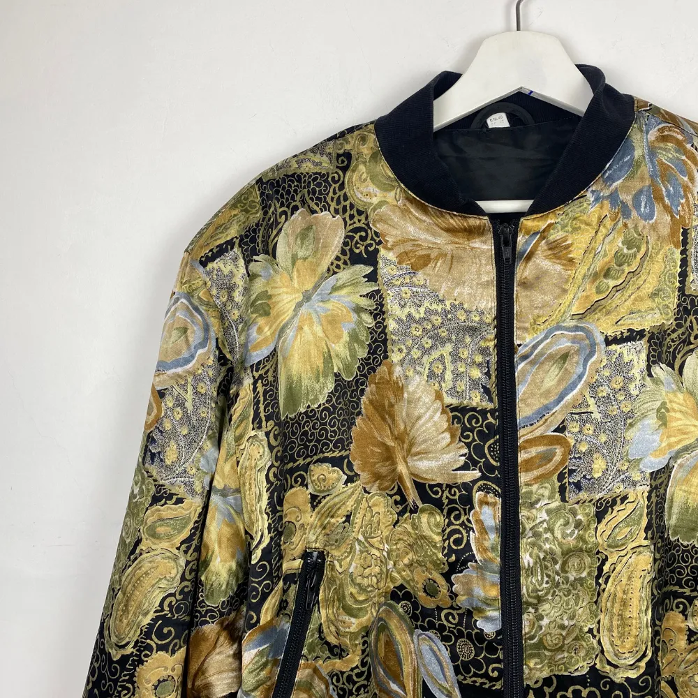 Printed Satin Bomber - S/M