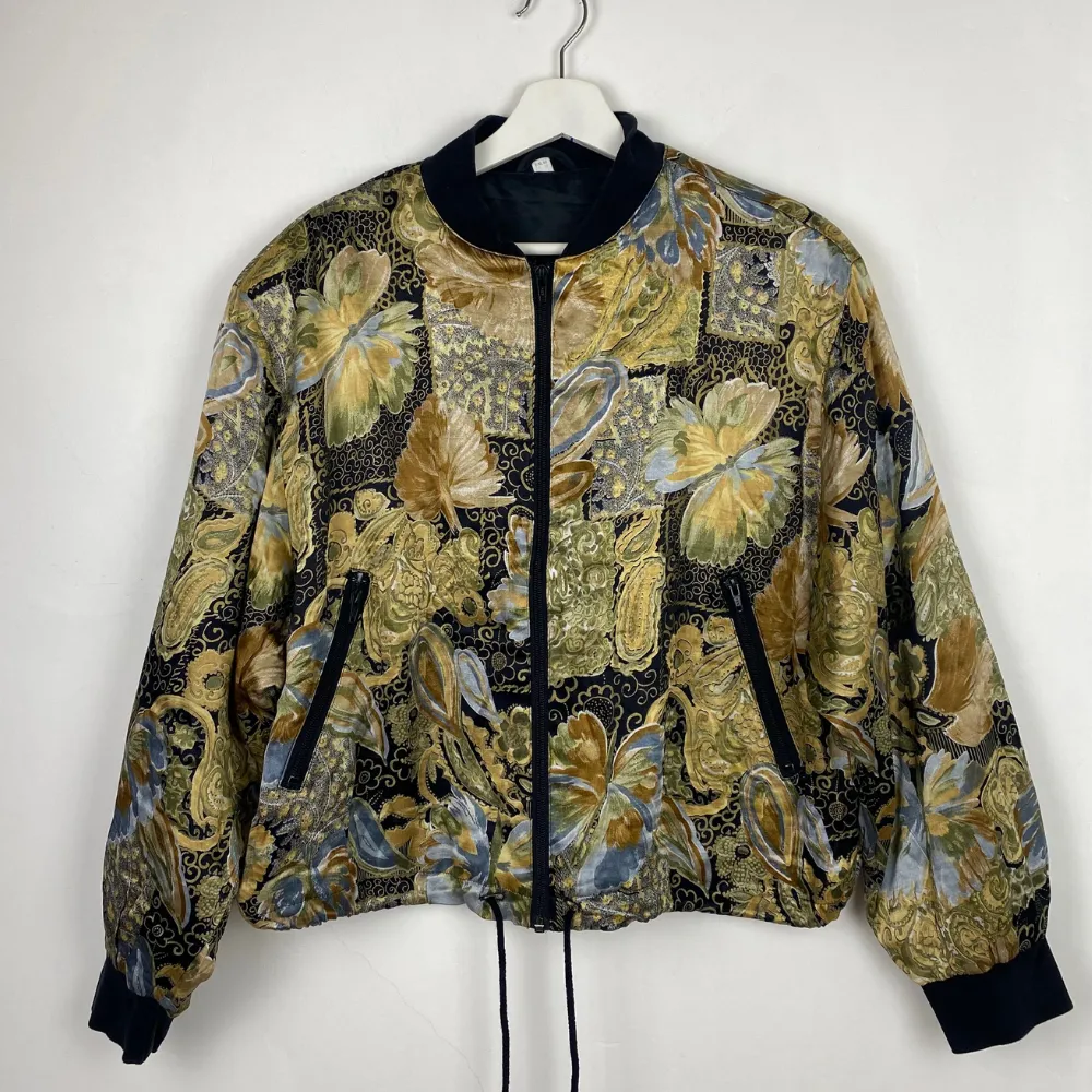 Printed Satin Bomber - S/M