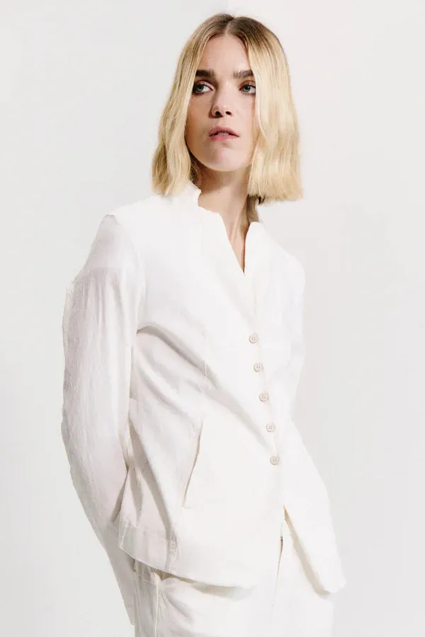 Slim fit mandarin collar jacket