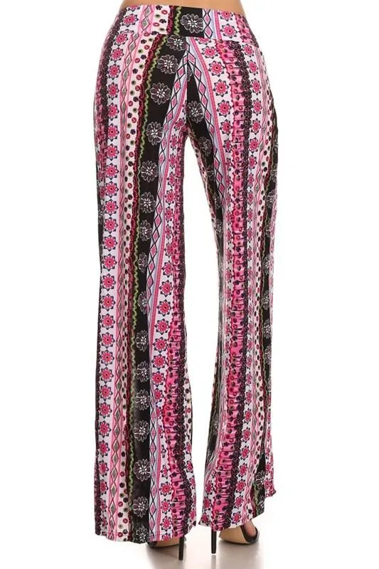 Summer Fun Border Print Palazzo Pants