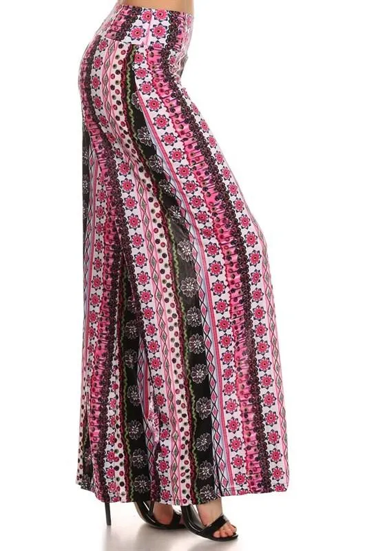 Summer Fun Border Print Palazzo Pants