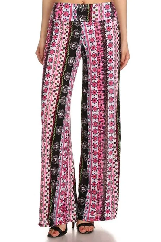 Summer Fun Border Print Palazzo Pants