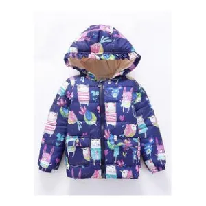 Toddler Girl Elegant Cartoon Print Jacket - TGJC41575