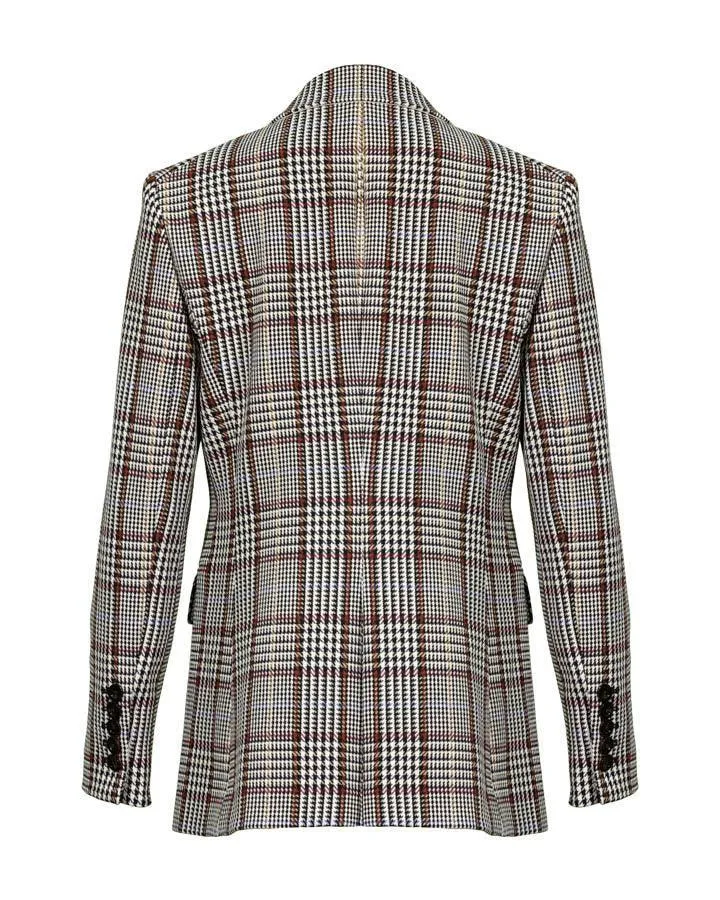 Veronica Beard Ellette Plaid Dickey Jacket