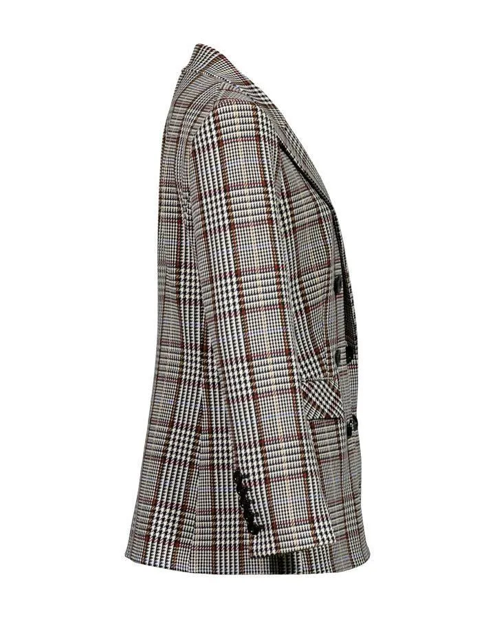 Veronica Beard Ellette Plaid Dickey Jacket